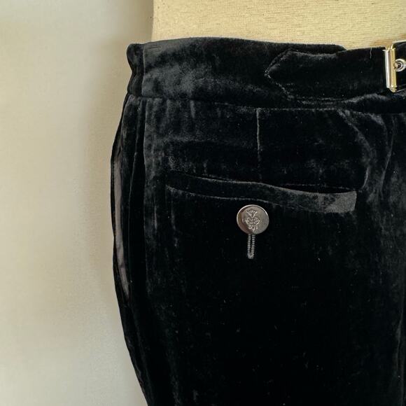 Emilio Pucci Velvet Maxi Skirt High Back Slit Black IT40 US6 NWT Made in Italy - Picture 8 of 13